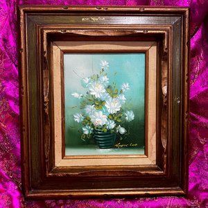 Vintage Rose Oil Painting
